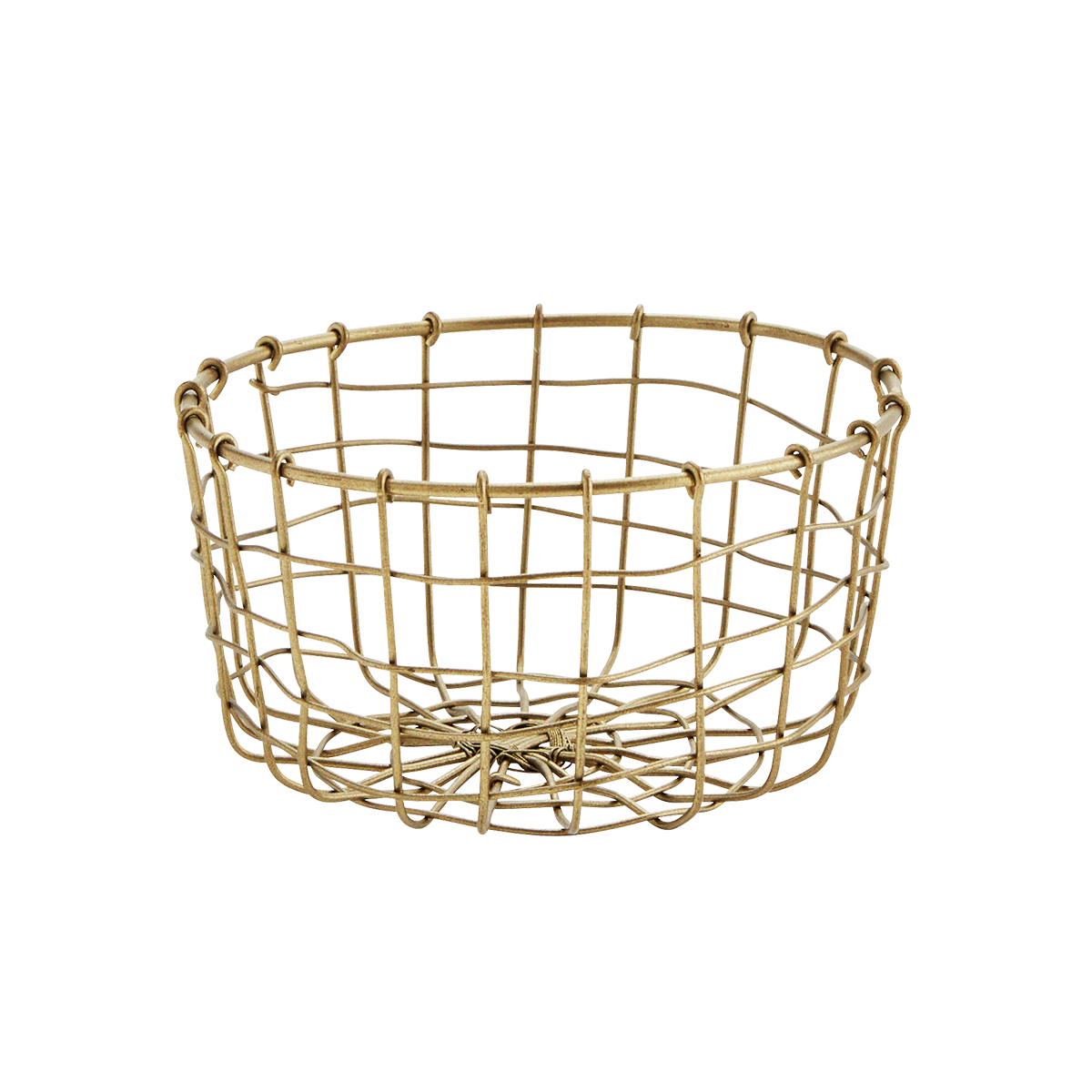 Round iron basket