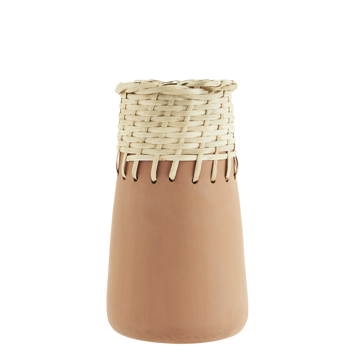 Terracotta vase w/ cane
