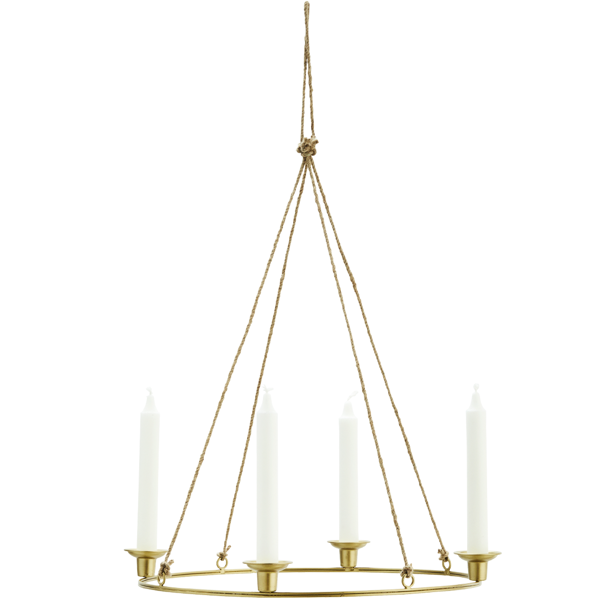 Round hanging candle holder