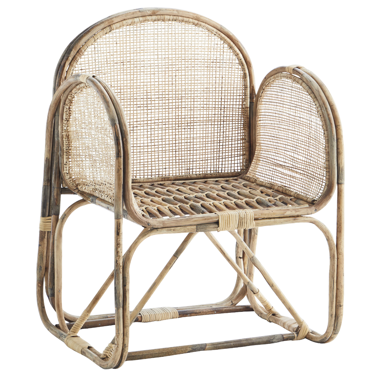 Bamboo chair w/ cane 