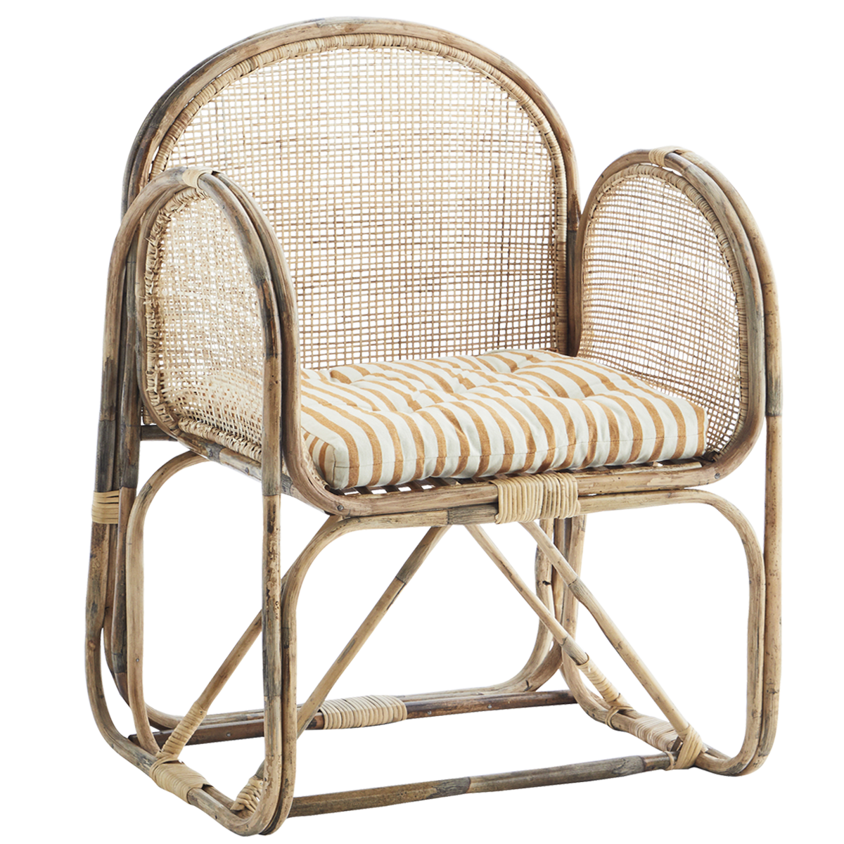 Bamboo chair w/ cane 