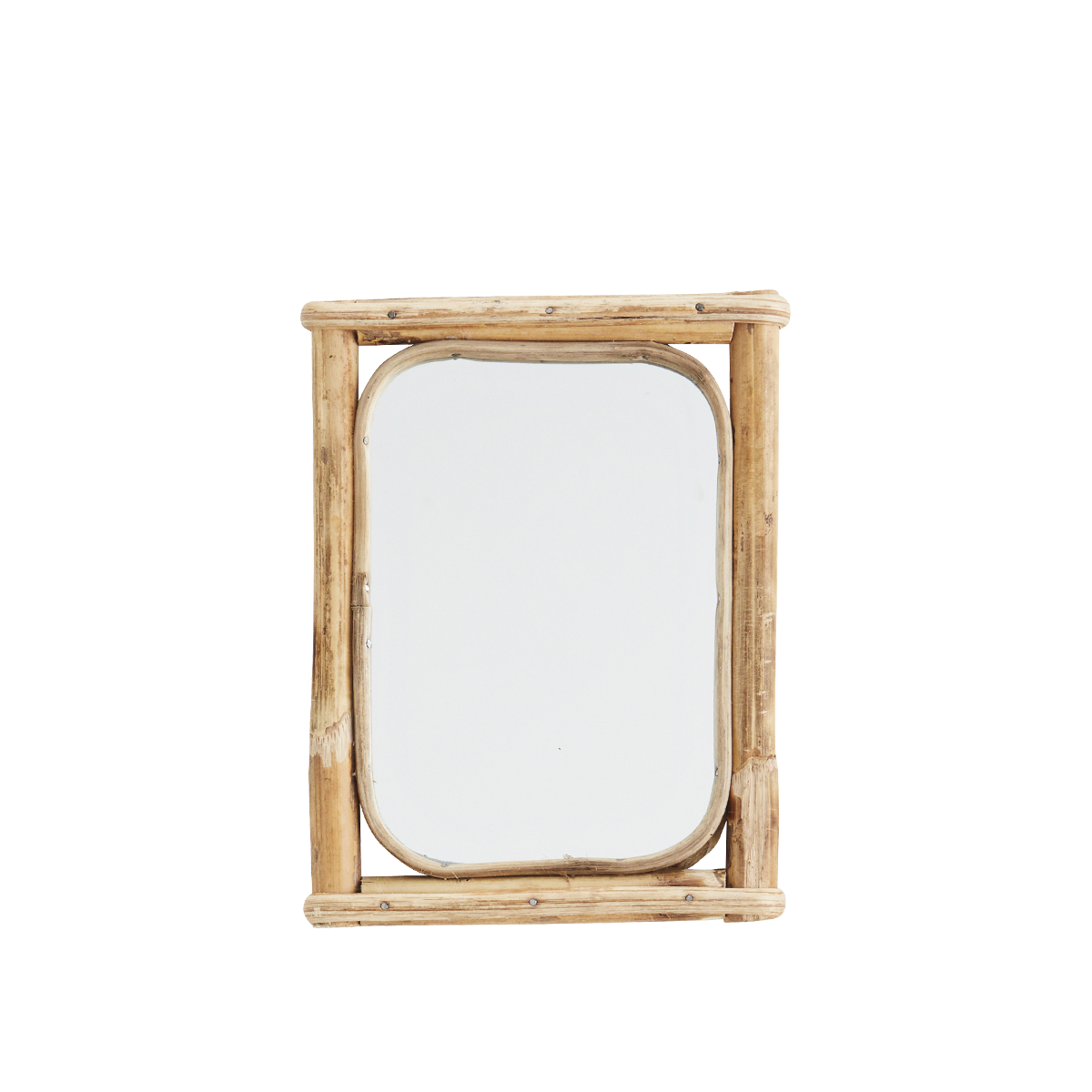 Hanging mirror w/ bamboo