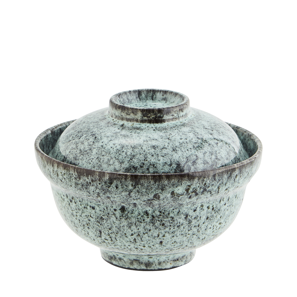 Stoneware bowl w/ lid