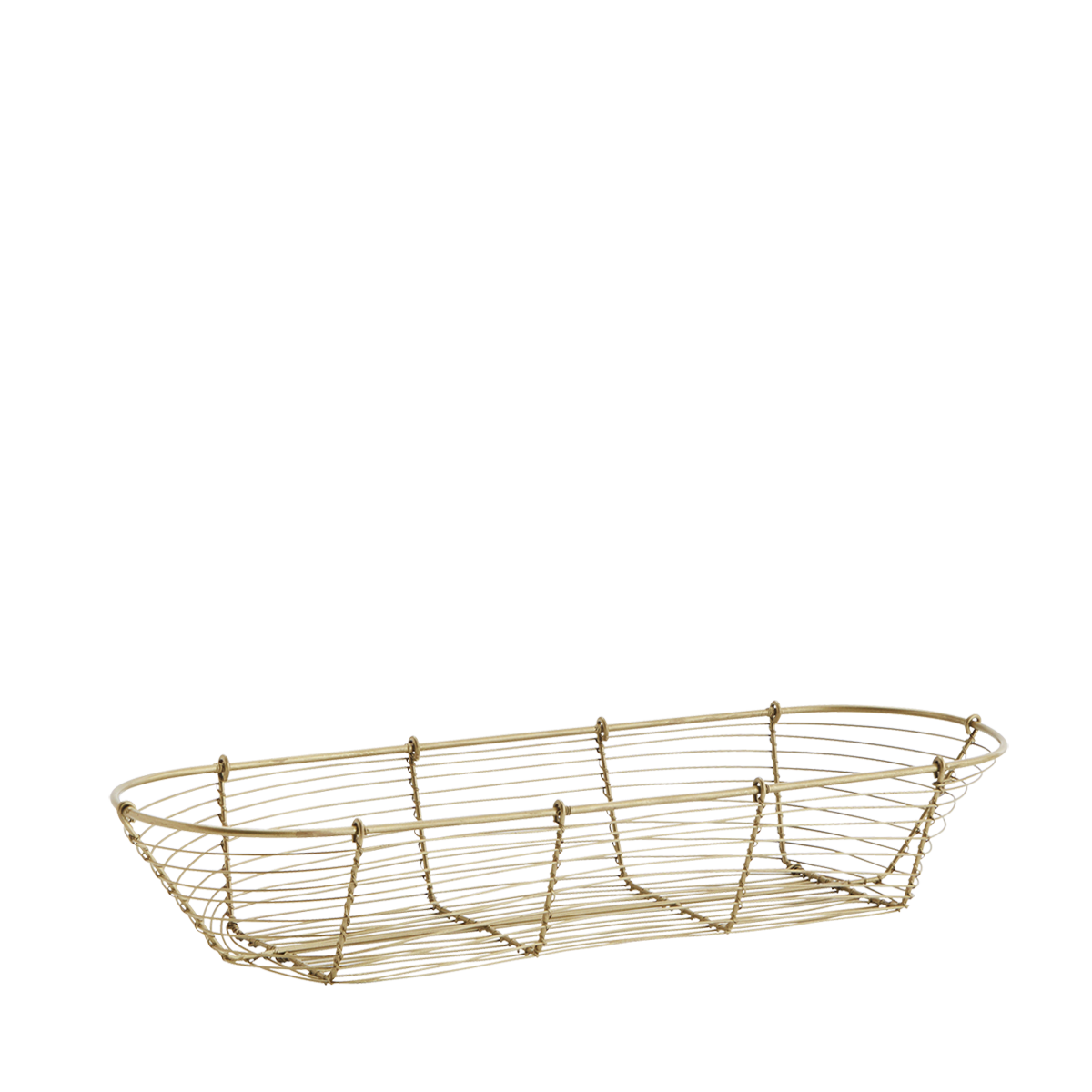 Oval iron basket