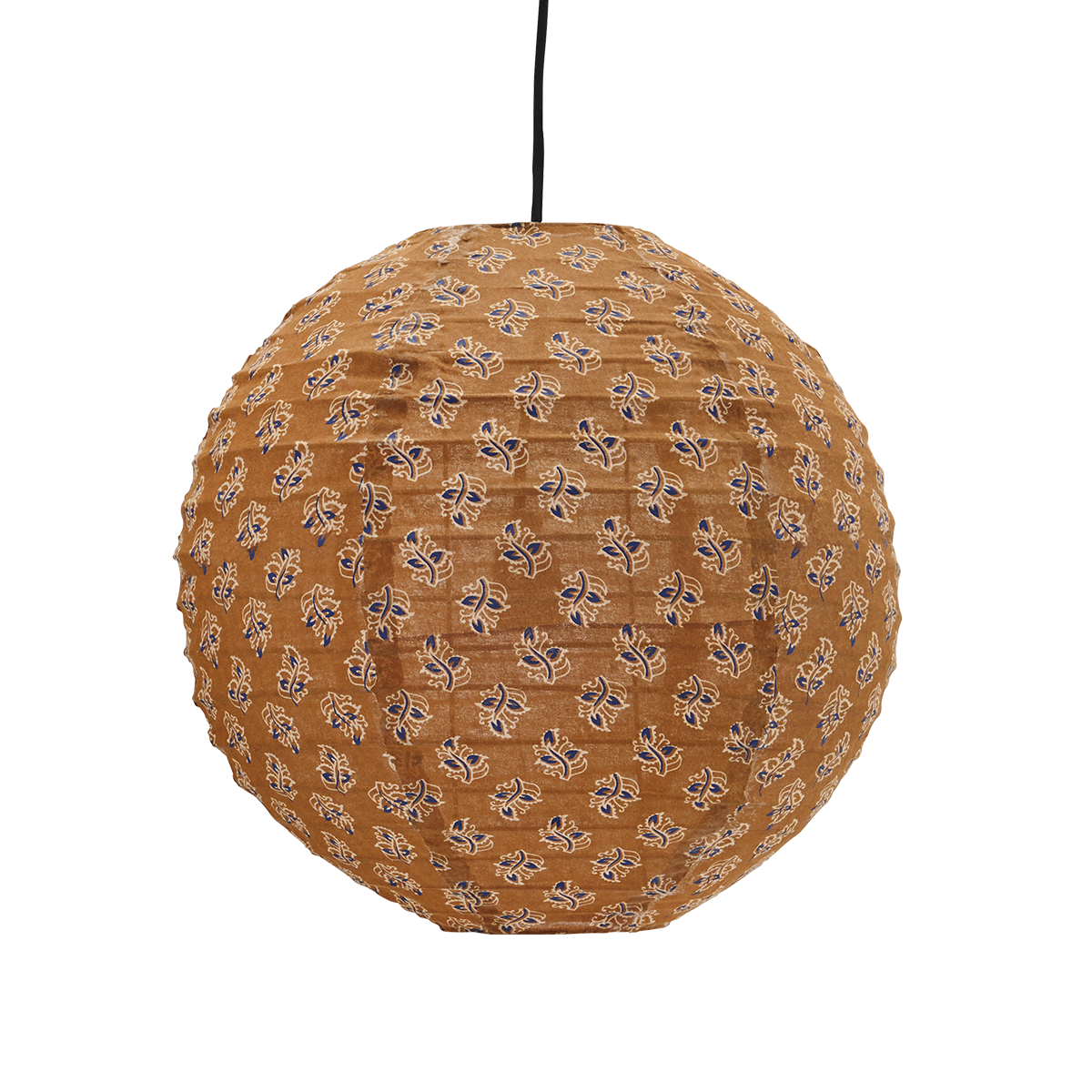 Printed cotton ceiling lamp