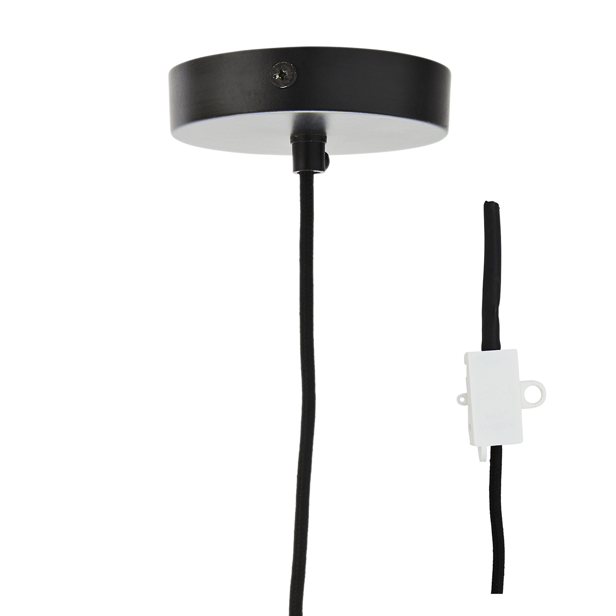 Printed cotton ceiling lamp