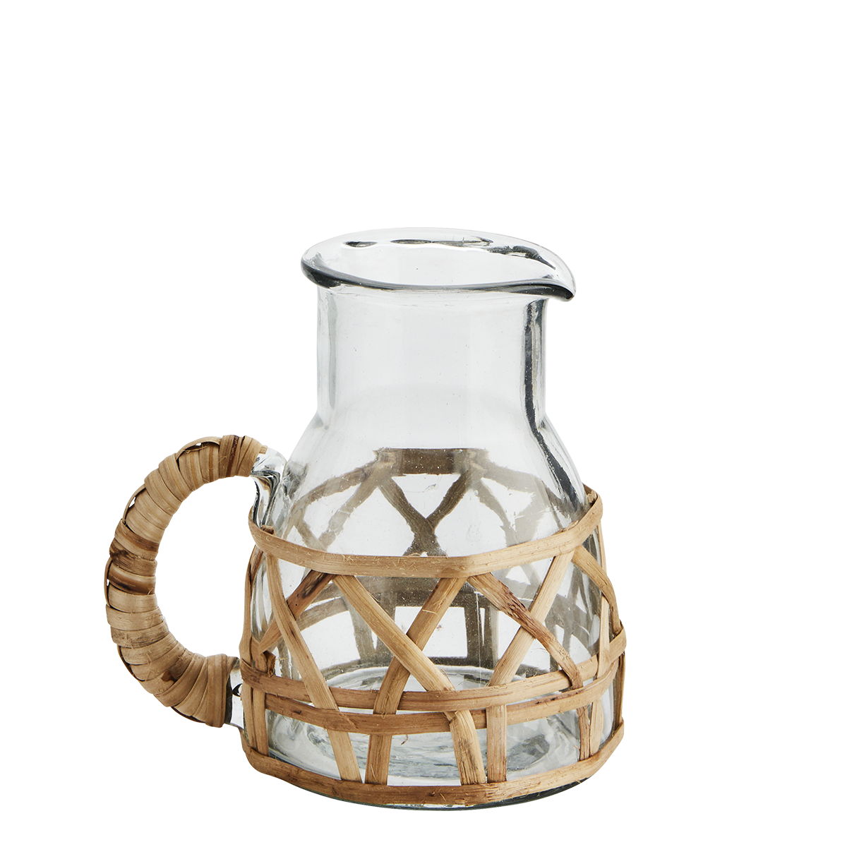 Glass jug w/ bamboo cane