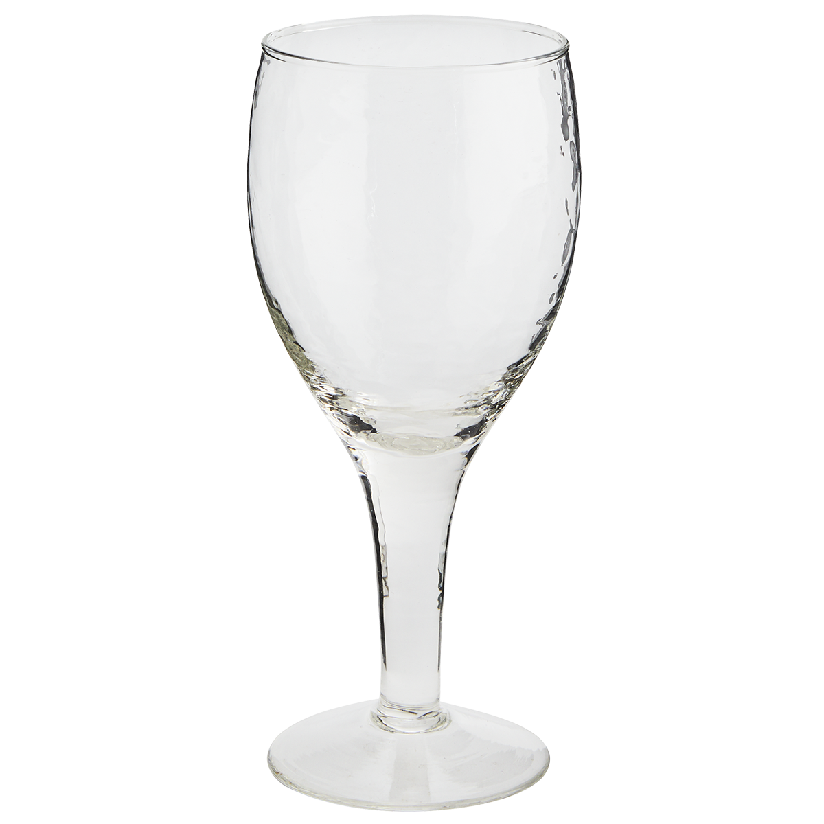 Hammered Red Wine Glass