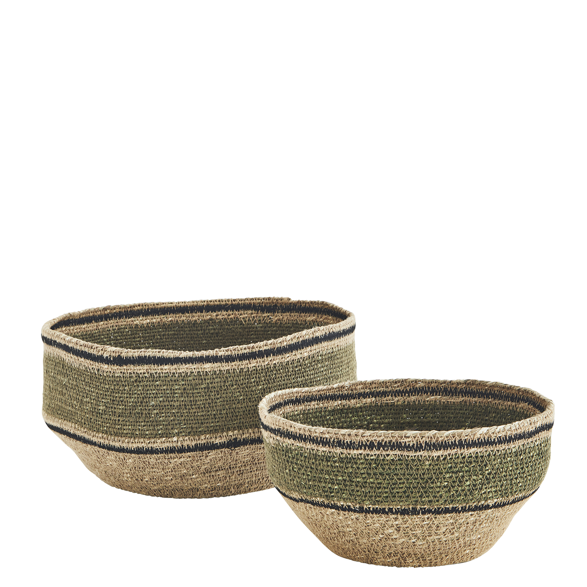 Seagrass bowls w/ stitching