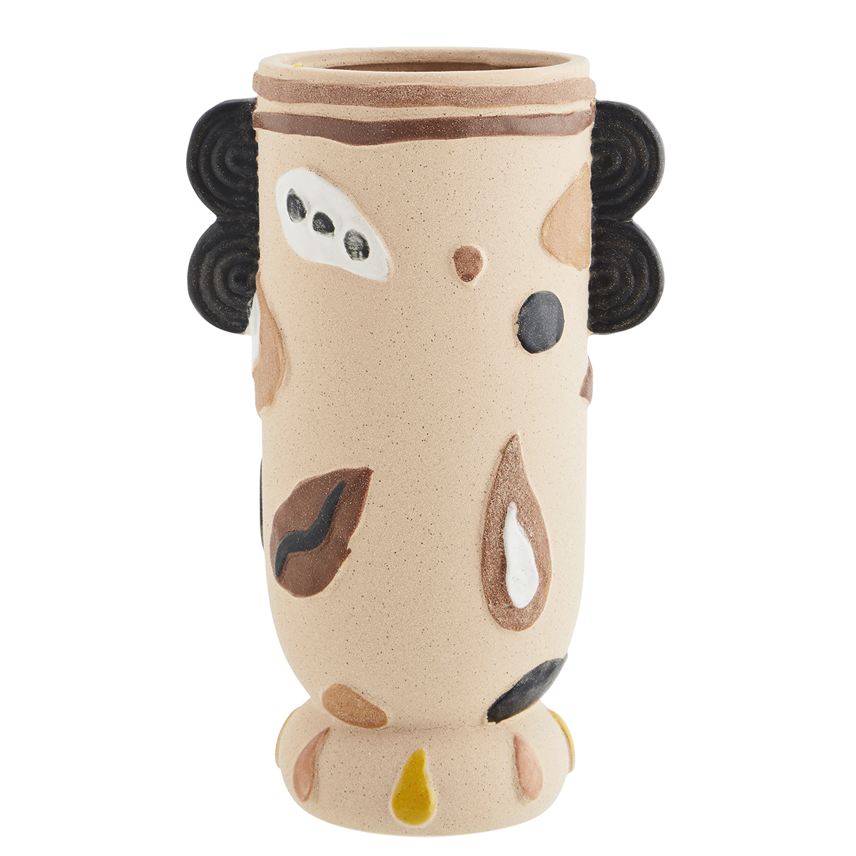 Stoneware vase w/ face