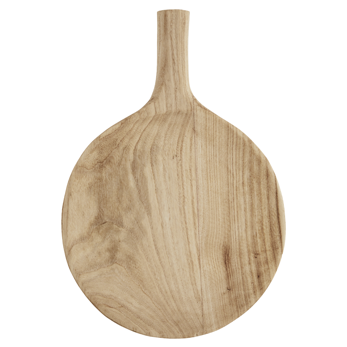 Round wooden serving dish w/ handle