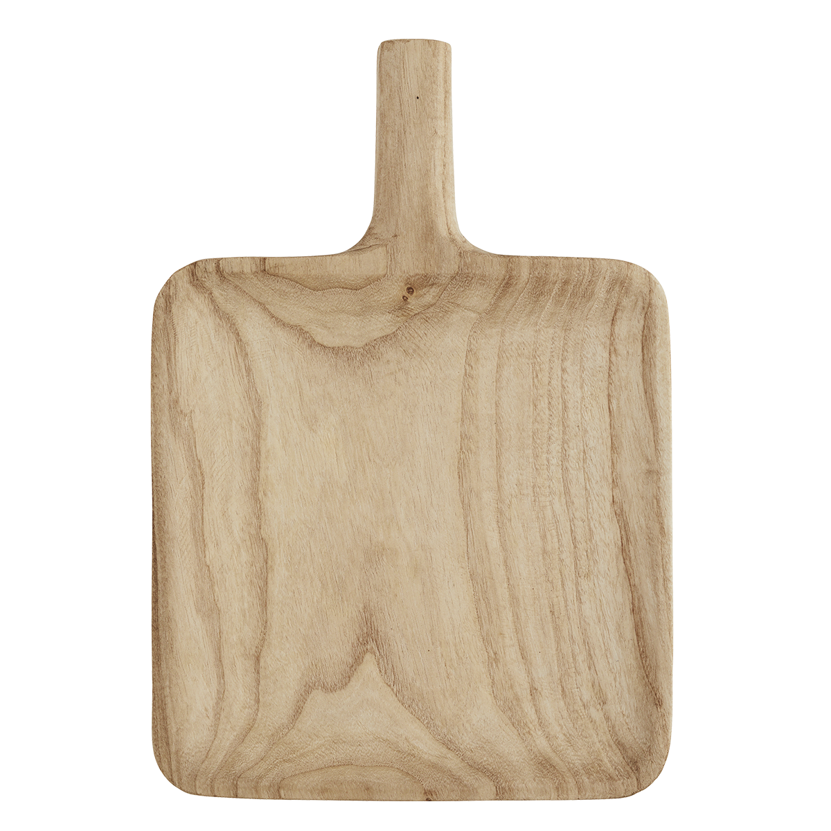 Square wooden serving dish w/ handle