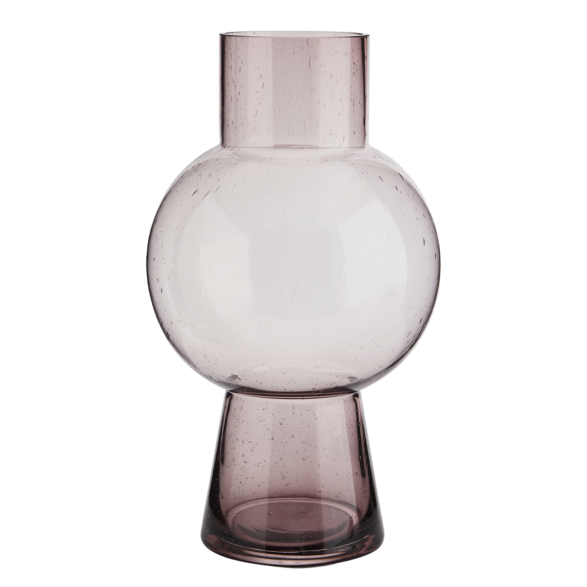 Glass vase w/ bubbles