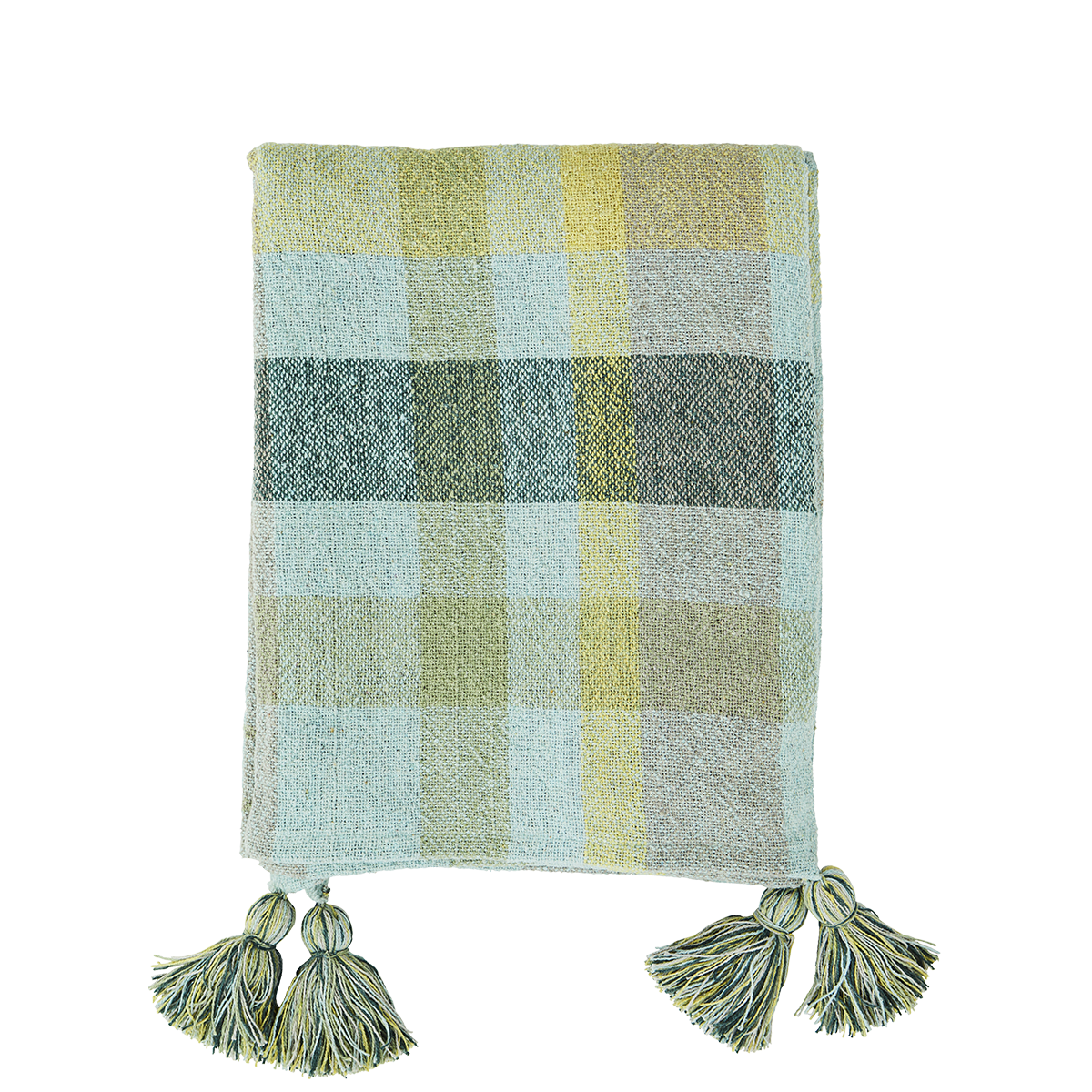 Recycled cotton throw
