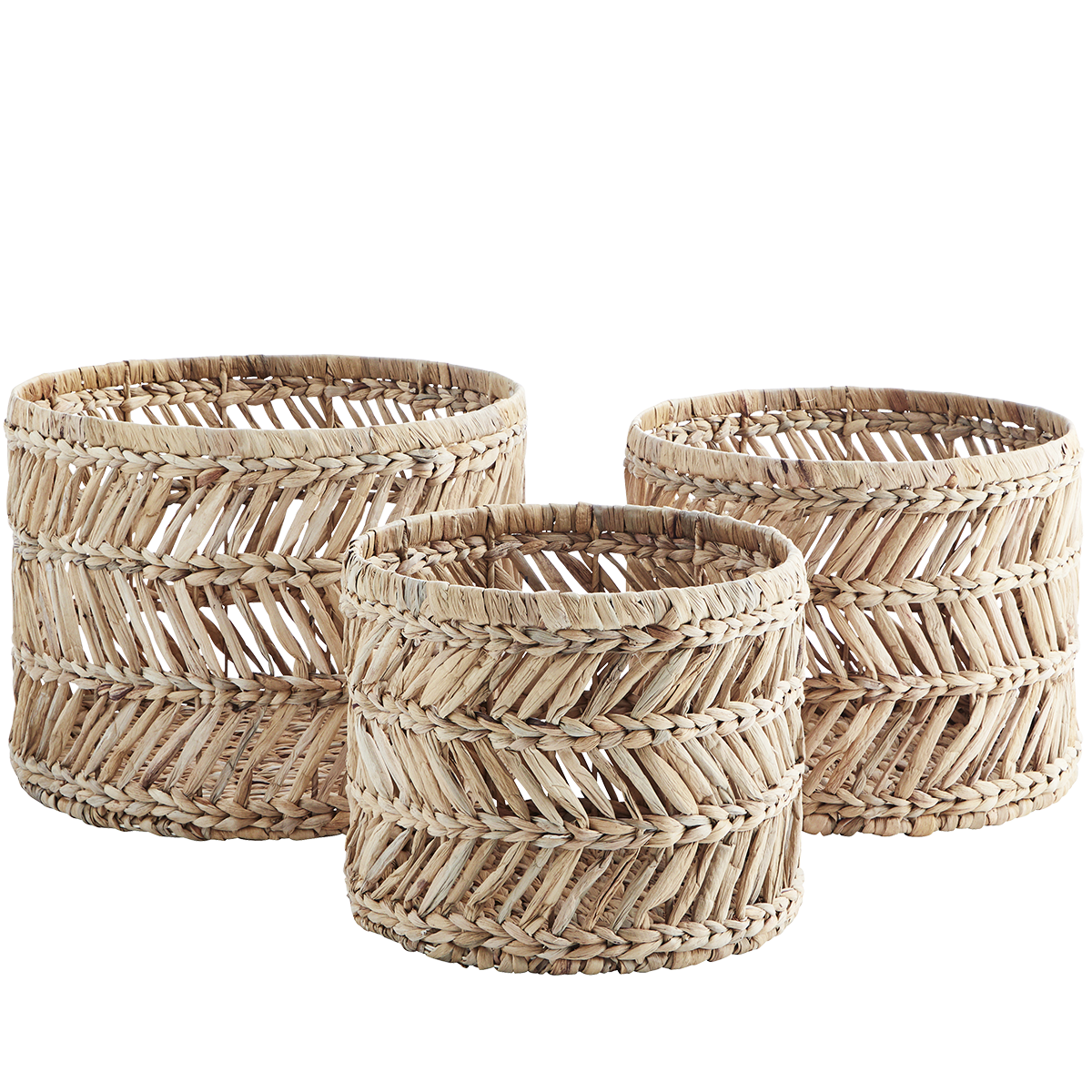 Water hyacinth baskets