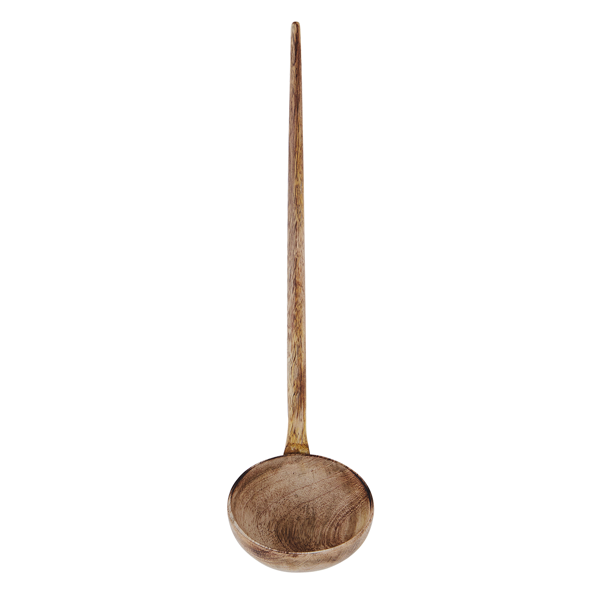 Hand carved wooden ladle