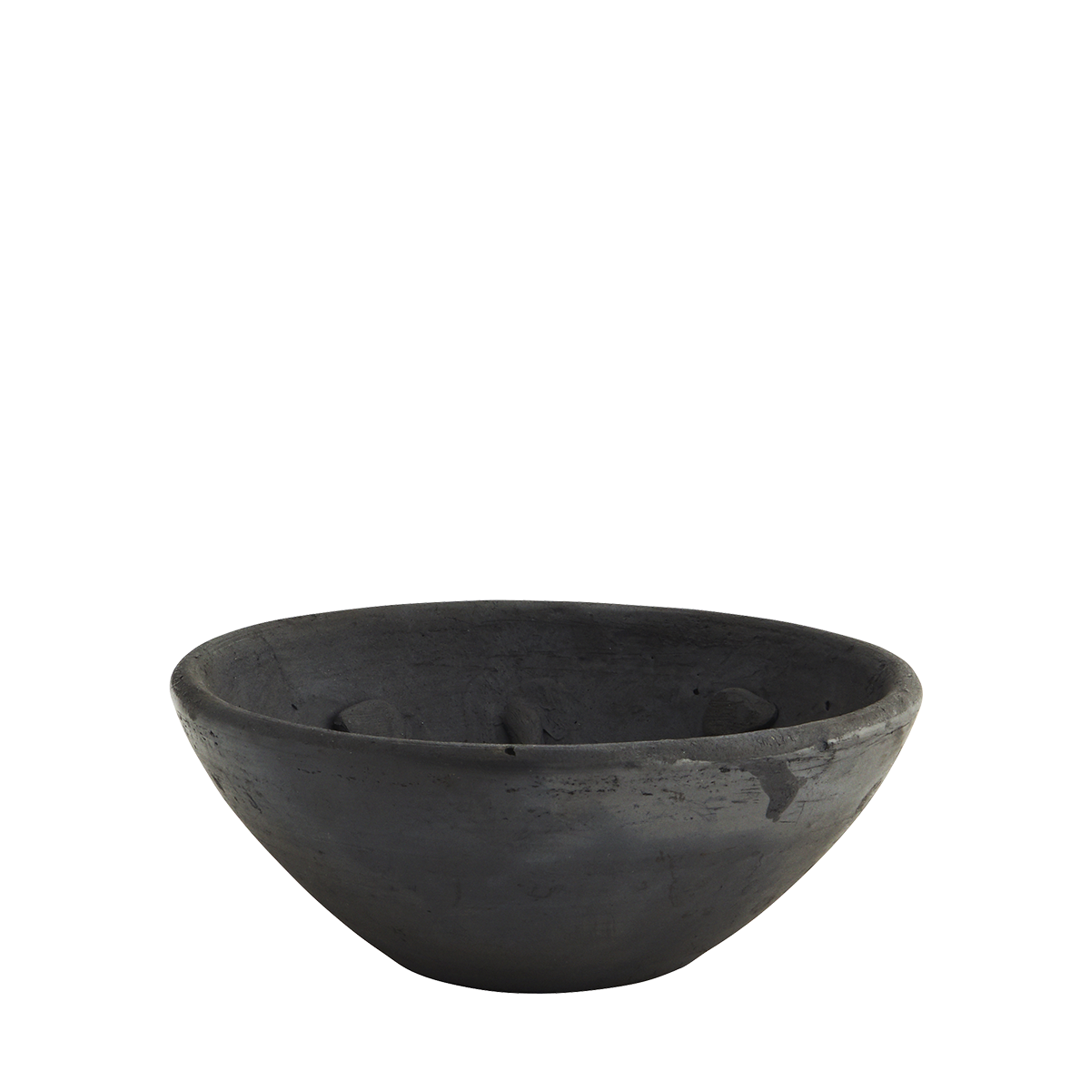 Handmade clay bowl w/ face imprint