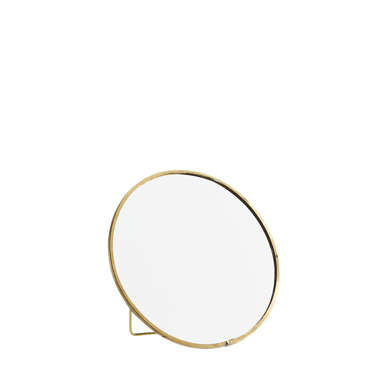 Round standing mirror