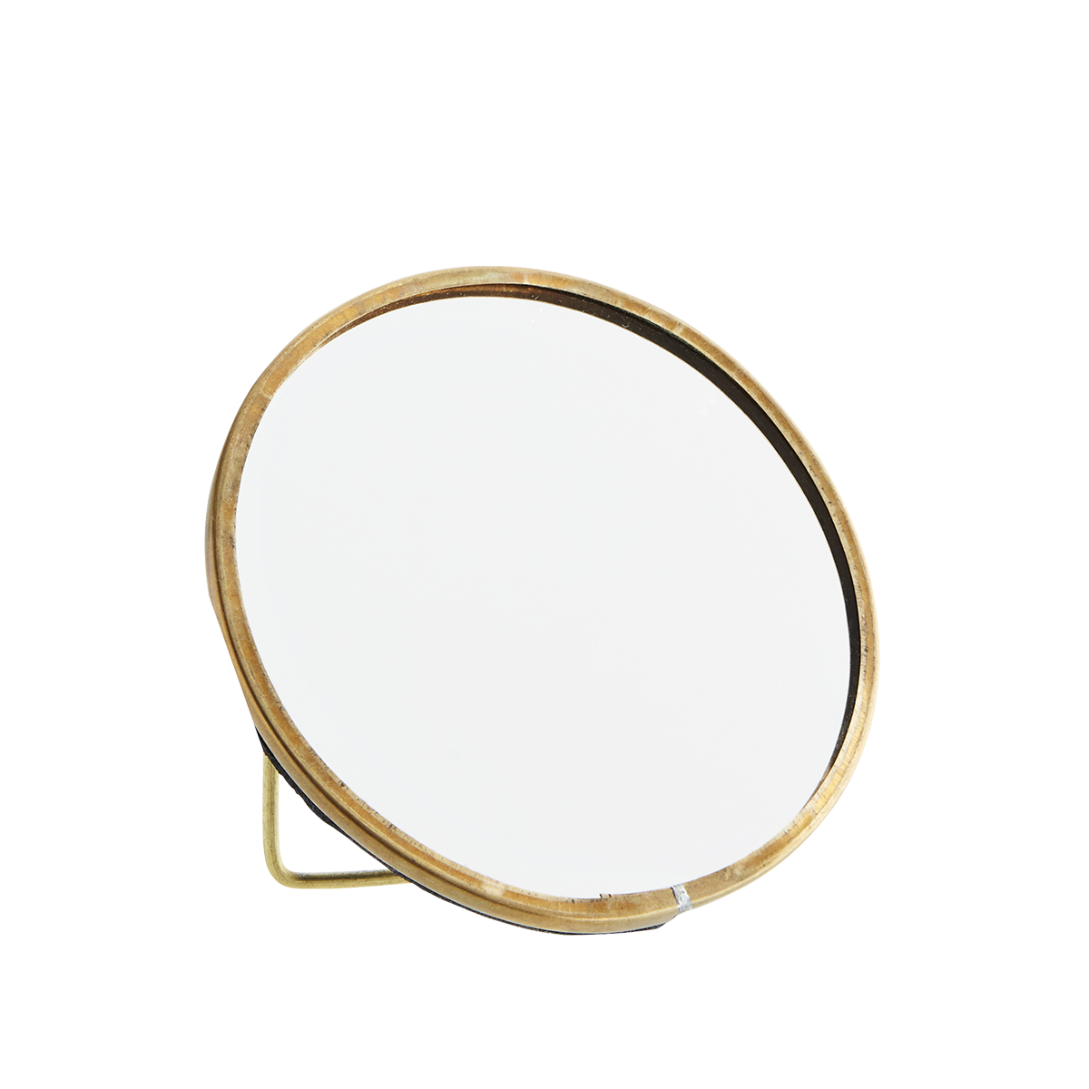 Round standing mirror