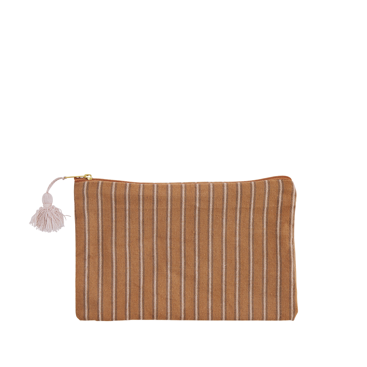 Striped cotton purse