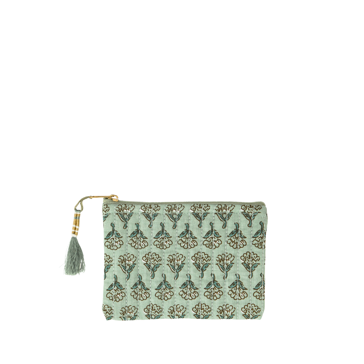 Small printed cotton purse
