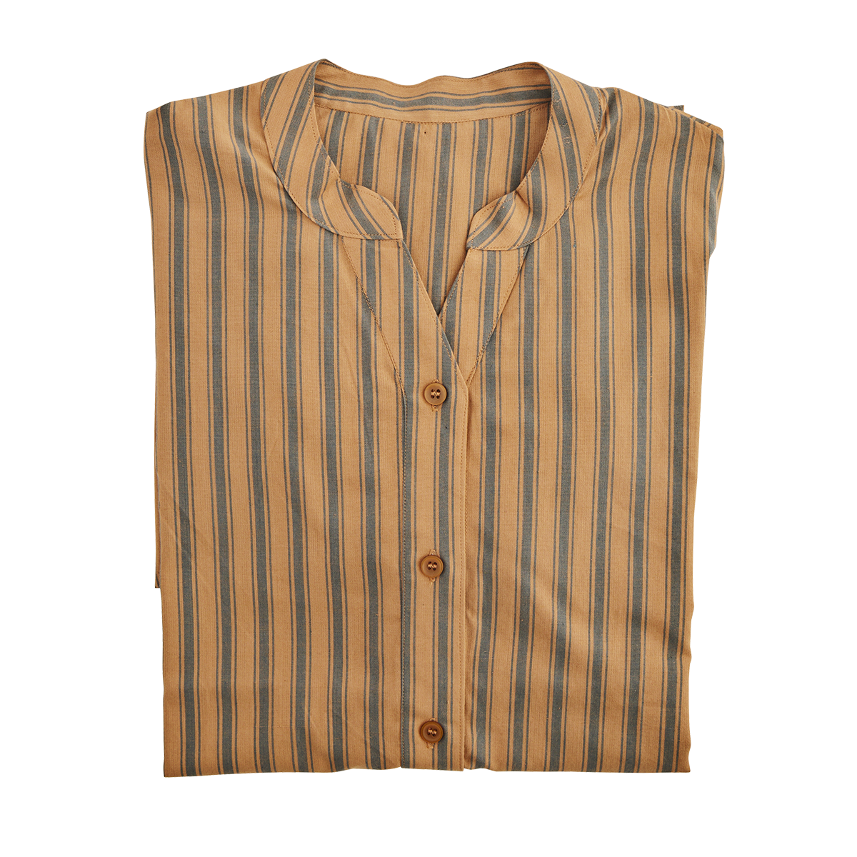 Striped cotton tunic