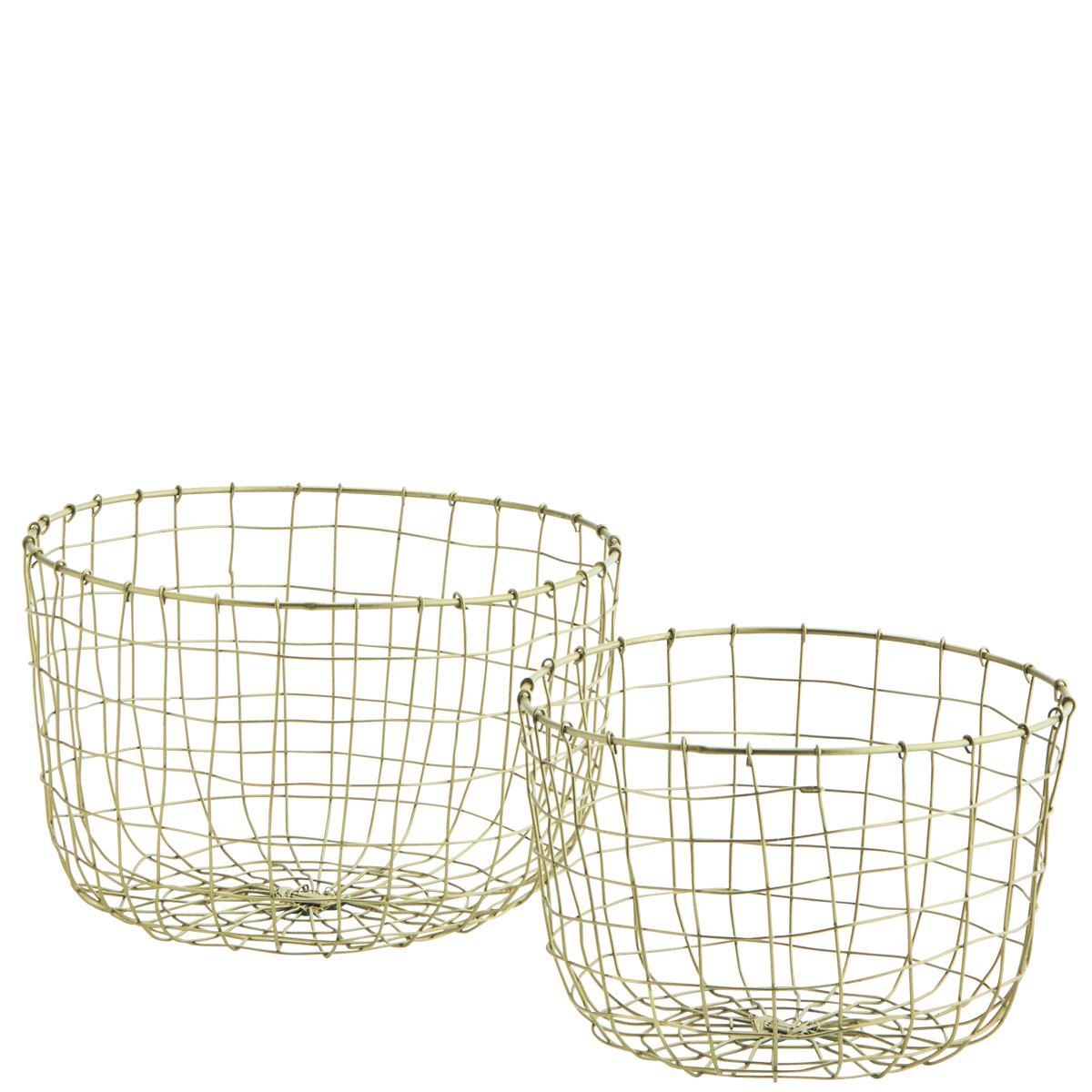 Round iron baskets