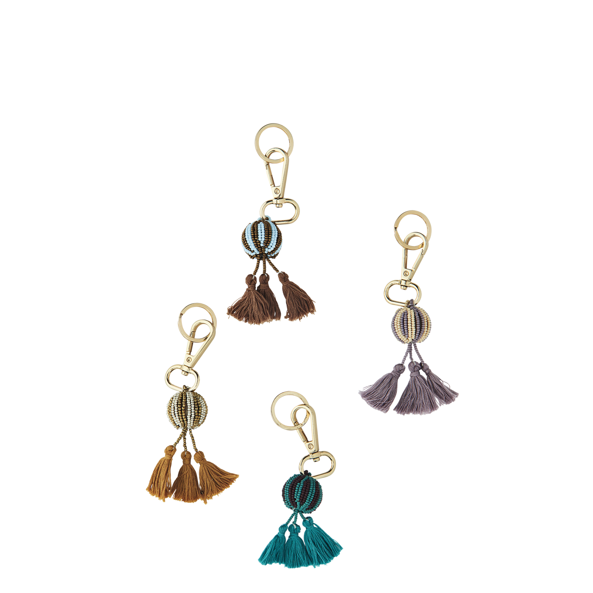 Round key hanger w/ beads