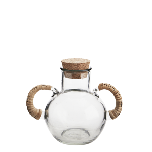 Glass jug w/ cane handles