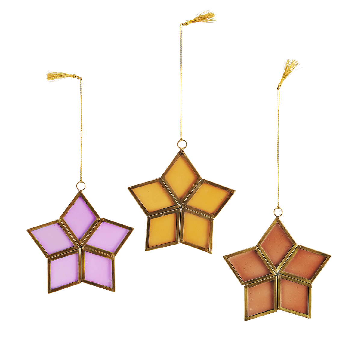 Hanging glass star