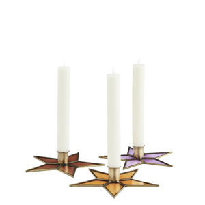 Glass candle stand