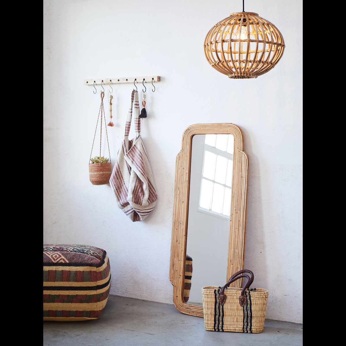Bamboo ceilling lamp