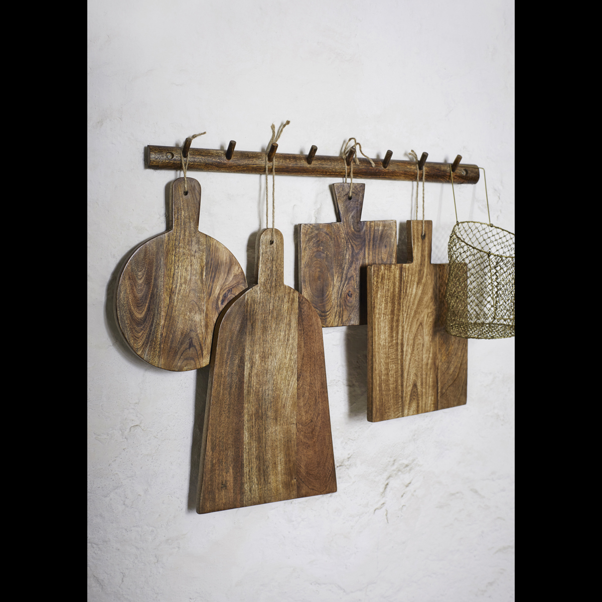 Wooden coat rack