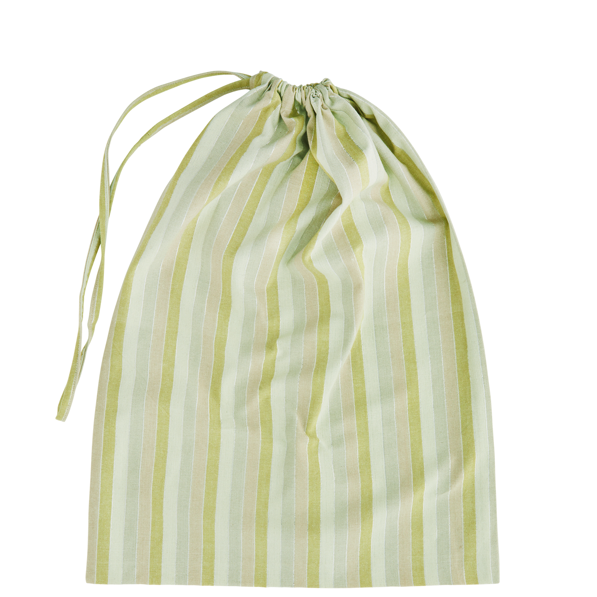 Striped laundry bag
