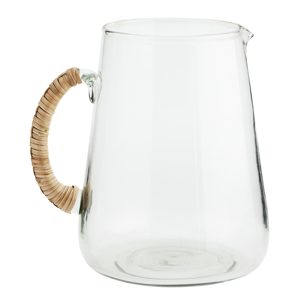 Glass jug w/ bamboo handle