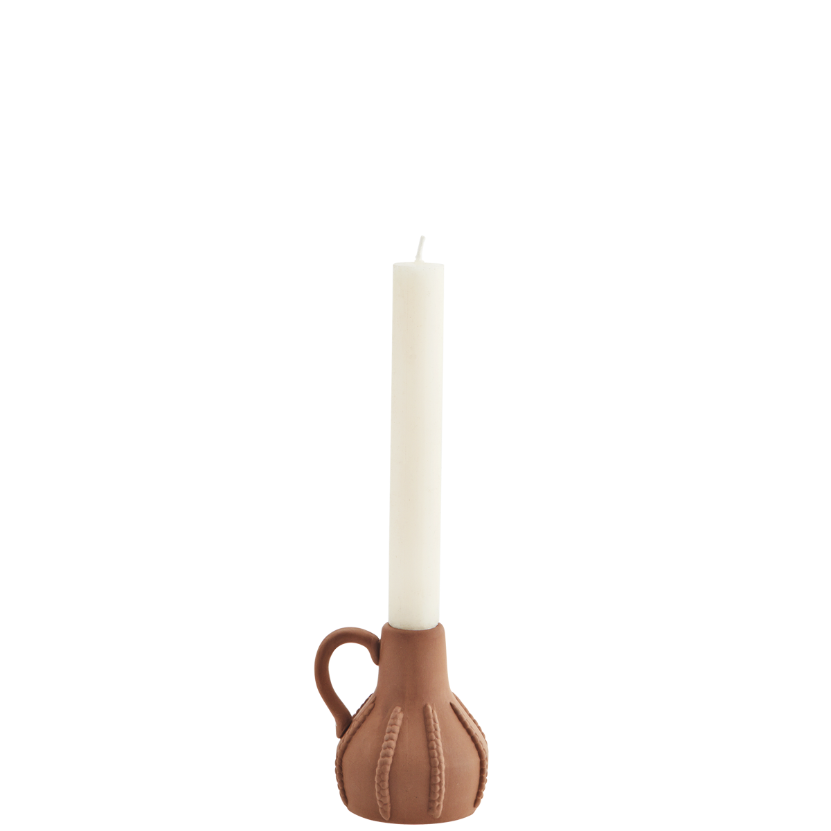 Terracotta candle holder